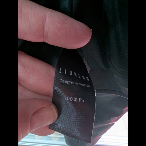 Lioness Dark Green Leather Jacket - Picture 9 of 10